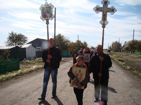 В деревне Новомихайловка Татарского района прошел крестный ход