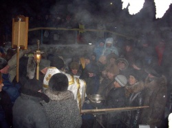 18 января 2011 г. в м/р Ложок г. Искитима состоялся Крестный ход на Святой ключ