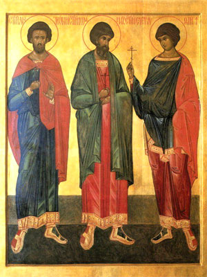 Святые Виленские мученики Антоний, Иоанн и Евстафий