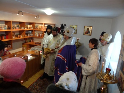 Освящение часовни, во имя преподобного Сергия Радонежского, при Новосибирской православной духовной семинарии