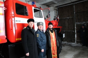 Освящение пожарных постов МЧС (Краснозерский район)
