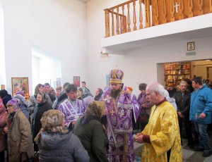 Встреча крестного хода в Карасуке и освящение антиминсов