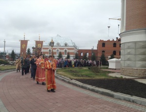 Приезд митрополита Тихона в Бердск