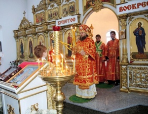 День святых жен-мироносиц в Кафедральном соборе г. Карасука
