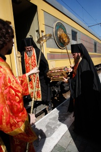 7 июня 2013 года, в Новосибирск, на станцию «Новосибирск-Главный», прибыл Крестный ход с частицей мощей святого равноапостольного великого князя Владимира