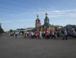 Престольный праздник в храме во имя св. равноапостального князя Владимира г. Карасука