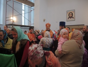 Литургия в Михаило-Архангельском женском монастыре и начало крестного хода по Карасукской епархии