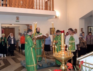 Праздник преподобного Сергия Радонежского в Кафедральном соборе г. Карасука (видео)