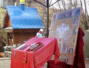 Молебен Новомученикам и Исповедникам Новосибирским на Святом ключе