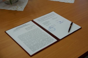 Подписание соглашения между Петропавловской и Камчатской епархией и Войсками и силами Северо-Востока