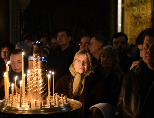 Святейший Патриарх Кирилл совершил вечерню с чином прощения в Храме Христа Спасителя (видео)