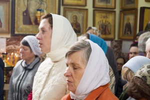 В храме в честь Владимирской иконы Божией Матери прошла праздничная Божественная Литургия (фоторепортаж)