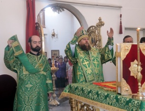 Архиерейское богослужение в Кафедральном соборе г. Карасука (видео)