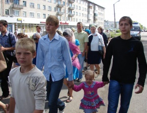 Крестный ход, посвященный Дню Крещения Руси, в Куйбышеве