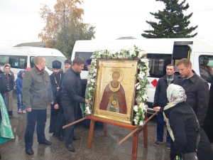 Бердчане смогли помолиться у иконы преподобного Сергия Радонежского (+ видео)