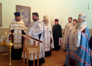 Митрополит Тихон совершил освящение храма во имя святого князя Димитрия Донского