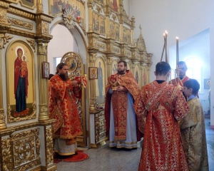 Архиерейское служение в Кафедральном соборе г. Карасука