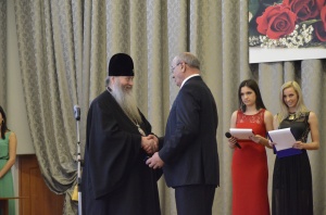 Митрополит Тихон поздравил с юбилеем председателя Облпотребсоюза С.И. Липского