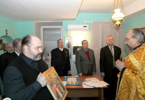 Мироточивая икона Святого Царя-мученика Николая II в редакции «Руси Державной»