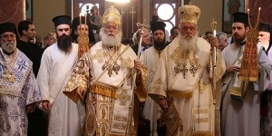 Патриарх Александрийский Феодор и Архиепископ Афинский Иероним совершили Литургию в соборе святого Георгия в Каире