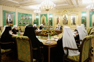 В Москве завершилось заседание Священного Синода Русской Православной Церкви