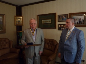 Известный православный меценат Виктор Иванович Тырышкин награжден орденом Святого Страстотерпца Царя Николая.