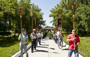 Крестный ход «За духовное возрождение России» прошел в Новосибирской области
