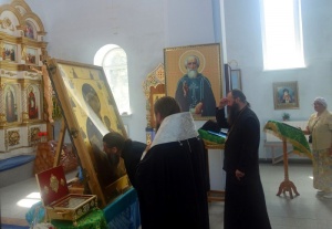 Дружественный визит епископа Артемия и епископа Феодосия в Карасукскую епархию
