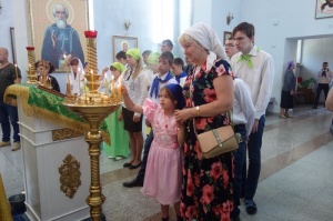 Детская Литургия  состоялась в Ордынске