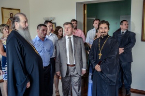 Митрополит Тихон и мэр Новосибирска А.Е. Локоть посетили Епархиальный комплексный центр