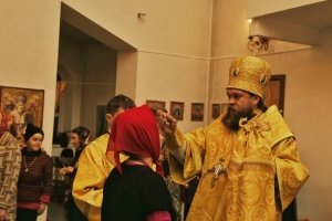 Вечернее богослужение в Кафедральном соборе в честь Андрея Первозванного города Карасук (фоторепортаж)