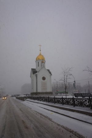Столетний юбилей часовни святителя Николая в центре Новосибирска   