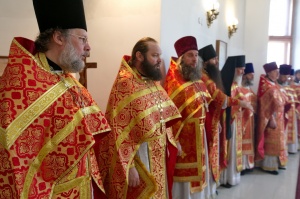 Божественная Литургия по случаю юбилея епископа Искитимского и Черепановского Луки