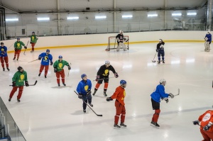 Хоккейная команда «Дружина» НРОО ВРНС провела первый матч