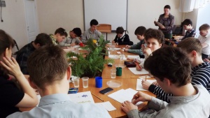 Учащиеся и педагоги Новосибирской школы "Перспектива" приняли участие в мастер-классе по каллиграфии