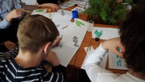 Учащиеся и педагоги Новосибирской школы "Перспектива" приняли участие в мастер-классе по каллиграфии