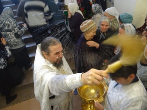 21 фотография с праздновании Крещения Господня в Новосибирской митрополии