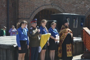Православные следопыты Новосибирска приняли участие в Георгиевском параде в Москве