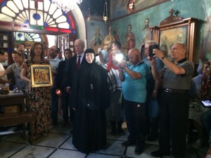Патриарх Иерусалимский награждён орденом Святого Равноапостольного Императора Константина Великого