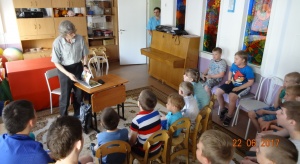 Новосибирский православный писатель Игорь Васильев встретился с ребятами из Центра "Олеся"